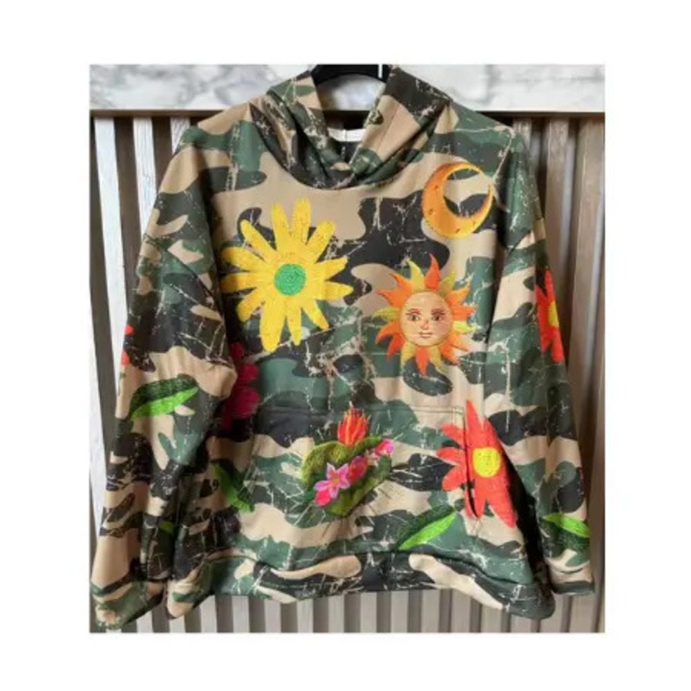 LL801 Loowie Whimsical Camouflage Sweatshirt Hoodie One Size